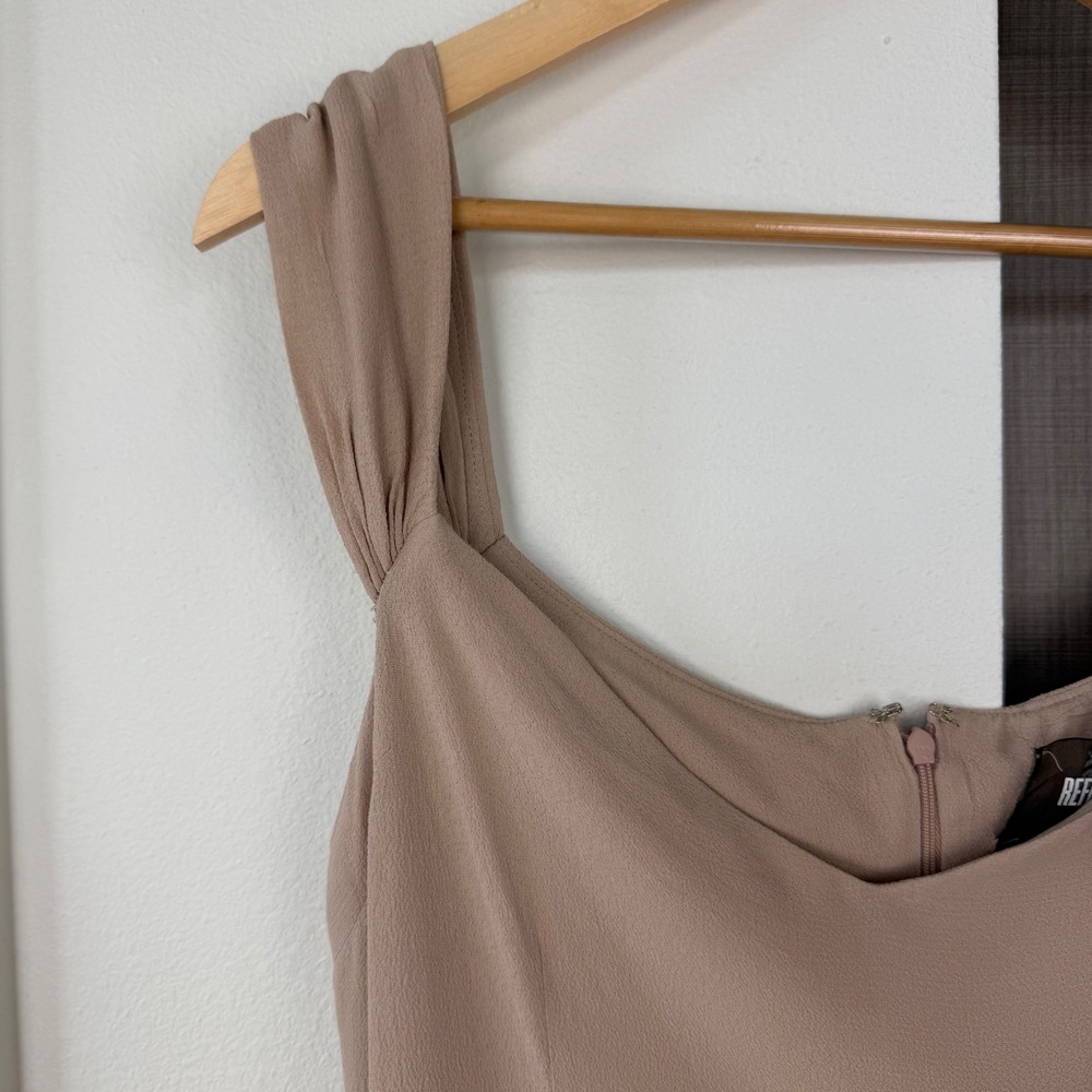 Reformation Champagne Off Shoulder Gardner Maxi Dress Gown Sweetheart Size 4‎ - Picture 5 of 14